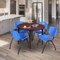 Regency Kahlo Round Table & Chair Sets, 48 W, 48 L, 29 H, Wood, Metal, Plastic Top, Cherry TPL48RNDCHBK47BE - alternate 1